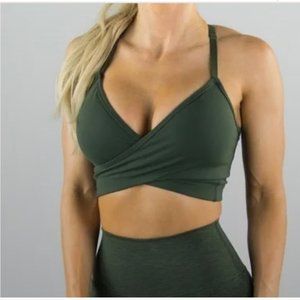 Alphalete Olive Green Sports Bra